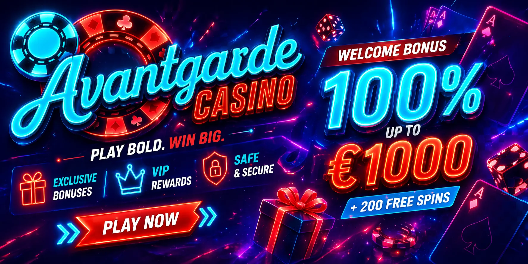 Avantgarde casino  -  home hero